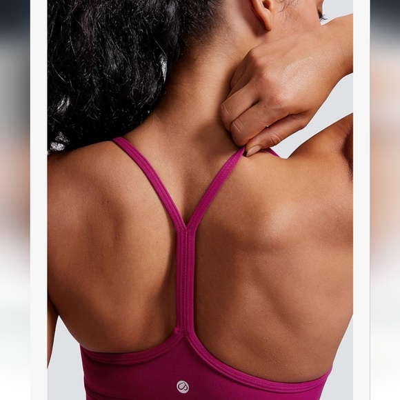 CRZ Yoga Super High Waist Butterluxe Magenta Purple Workout Set Both Medium - Picture 5 of 12